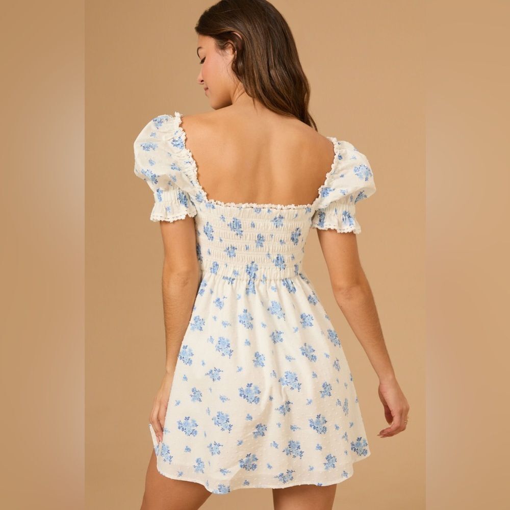 Altar'd State Shannon Floral Clip Dot Dress Women's Size Medium NWOT - Picture 4 of 14